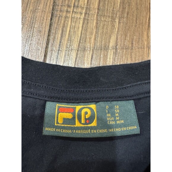 Rare FILA x Patterson Tennis Graphic Black Long Sleeve T-Shirt - Men's Sz M - Picture 8 of 8